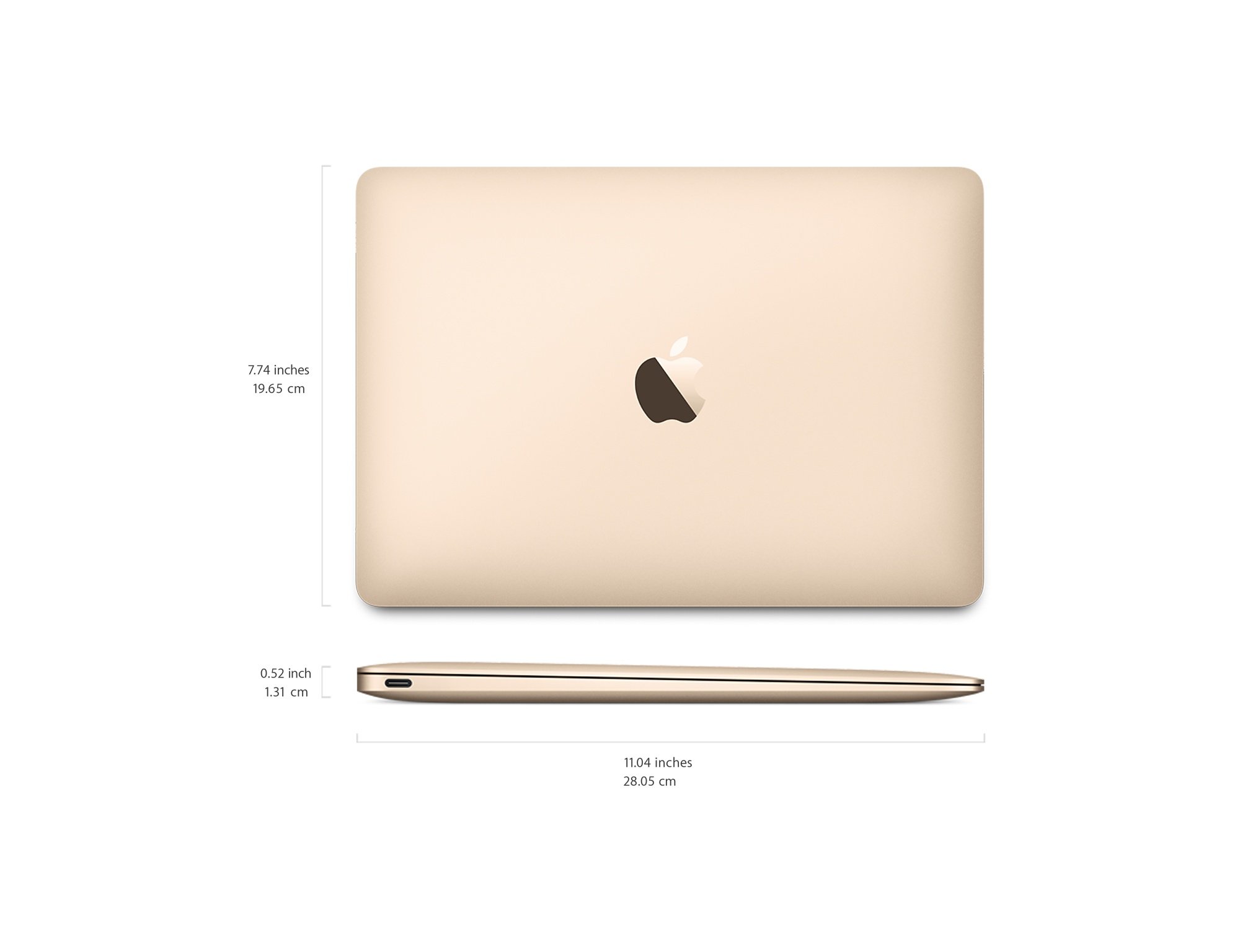 Apple MacBook MNYK2HN/A 12-inch Laptop (M3-7Y32/8GB/256GB